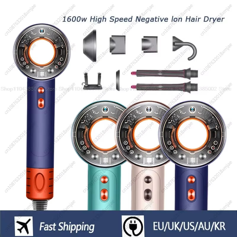 Leafless Hair Dryer Negative Ion Hair Care Professinal Quick Dry 220V Home Powerful Hairdryer Constant Anion Electric Hair Dryer