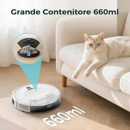 6000 Pa Robot Aspirapolvere Lavapavimenti Con Mappatura, 