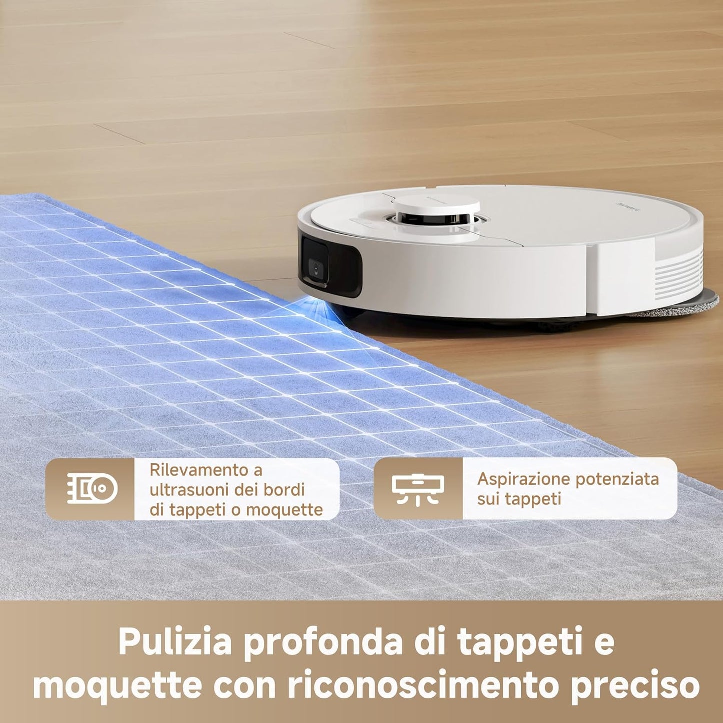 L10S Pro Gen 3 Robot Aspirapolvere E Lavapavimenti Intelligente, Aspirazione Vormax Da 13.000 Pa, Sistema Di Lavaggio Duoscrub, Sollevamento Automatico Del Mocio Di 7 Mm, Batteria Da 5.200 Mah