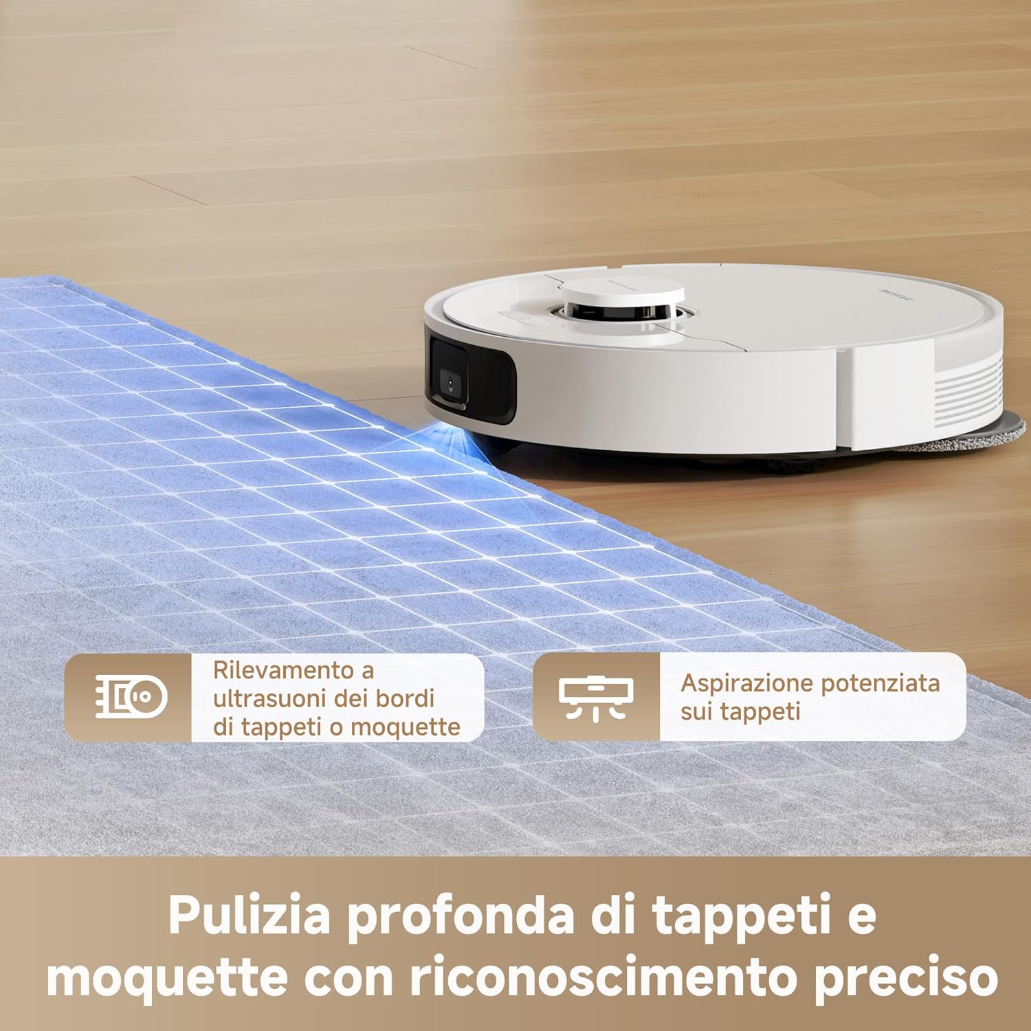 L10S Pro Gen 3 Robot Aspirapolvere E Lavapavimenti Intelligente, Aspirazione Vormax Da 13.000 Pa, Sistema Di Lavaggio Duoscrub, Sollevamento Automatico Del Mocio Di 7 Mm, Batteria Da 5.200 Mah