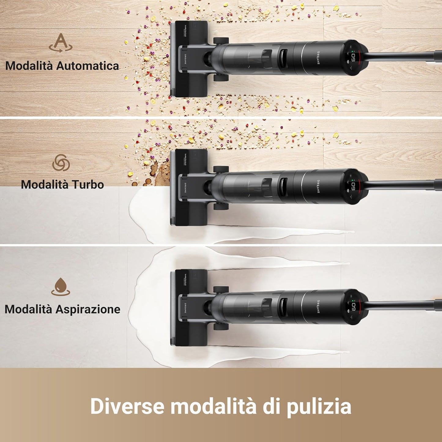 H12S Aspirapolvere per Solidi E Liquidi, Aspirapolvere Senza Fili Da 16.000 Pa