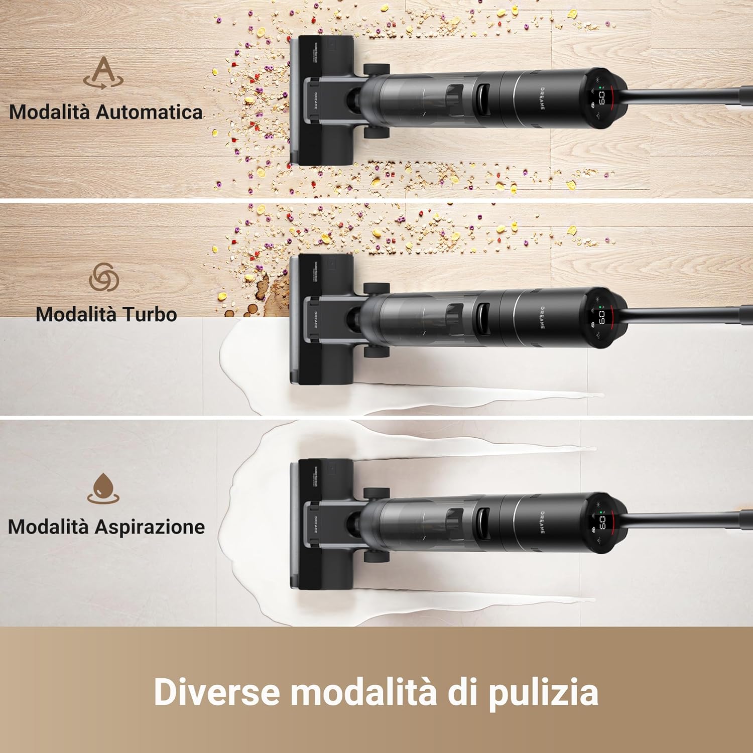 H12S Aspirapolvere per Solidi E Liquidi, Aspirapolvere Senza Fili Da 16.000 Pa