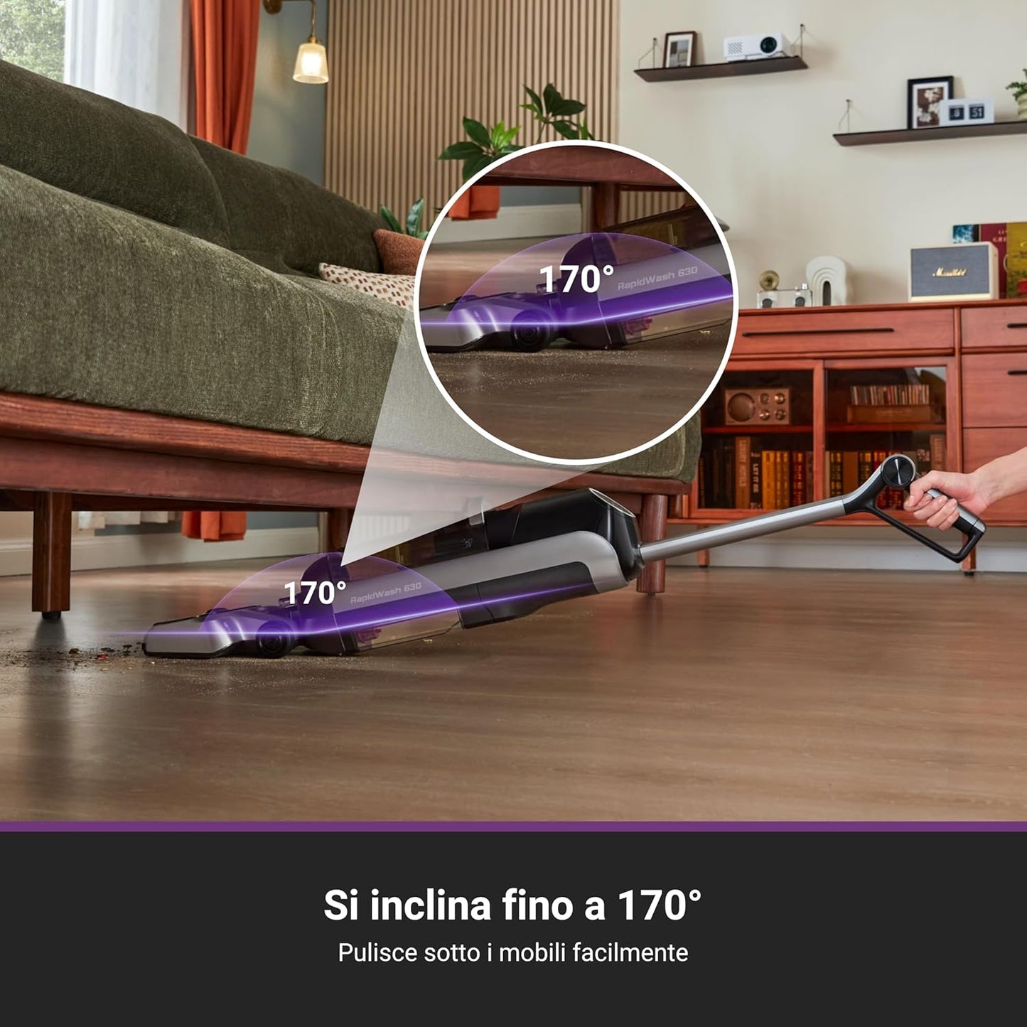 Rapidwash NEW630 Aspirapolvere/Lavapavimenti Secco/Umido