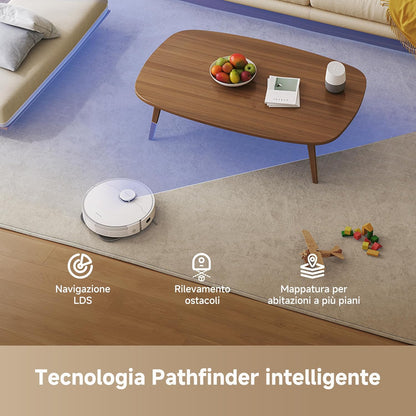 L10S Pro Gen 3 Robot Aspirapolvere E Lavapavimenti Intelligente, Aspirazione Vormax Da 13.000 Pa, Sistema Di Lavaggio Duoscrub, Sollevamento Automatico Del Mocio Di 7 Mm, Batteria Da 5.200 Mah