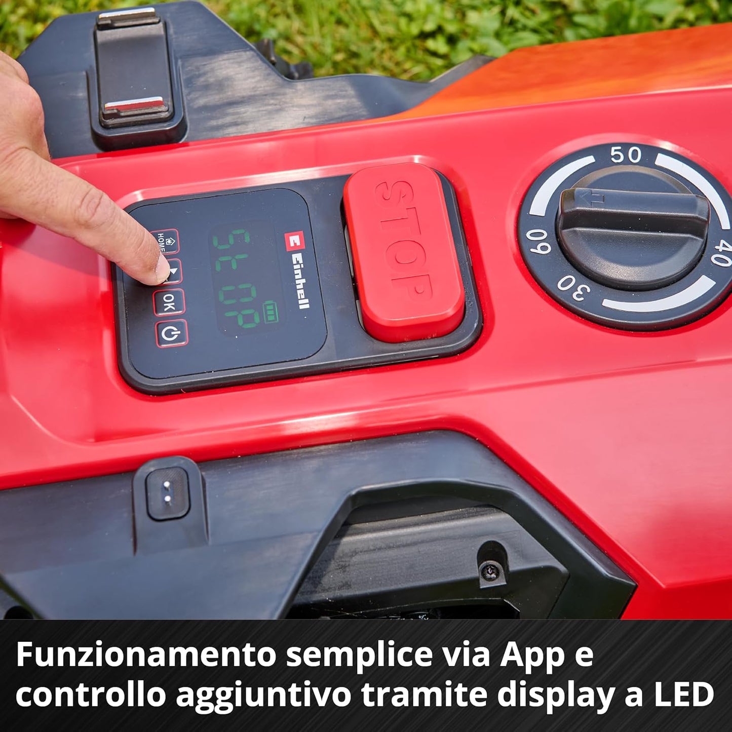 Tosaerba Robotizzato FREELEXO 500 Power X-Change (18 V, Controllo App, IPX5, Aggiornamenti Over-The-Air via Wi-Fi, Incl. Set Di Installazione per 500 M² + 2,5 Ah Plus)