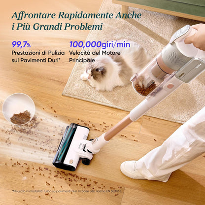 Aspirapolvere Senza Fili Con Tecnologia Antigroviglio, 
