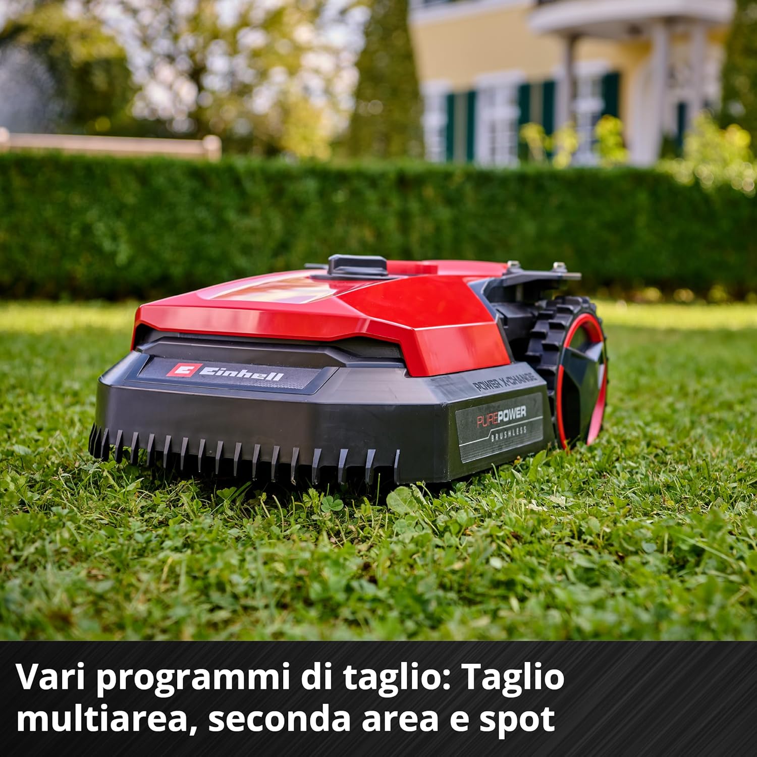 Tosaerba Robotizzato FREELEXO 500 Power X-Change (18 V, Controllo App, IPX5, Aggiornamenti Over-The-Air via Wi-Fi, Incl. Set Di Installazione per 500 M² + 2,5 Ah Plus)