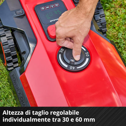 Tosaerba Robotizzato FREELEXO 500 Power X-Change (18 V, Controllo App, IPX5, Aggiornamenti Over-The-Air via Wi-Fi, Incl. Set Di Installazione per 500 M² + 2,5 Ah Plus)