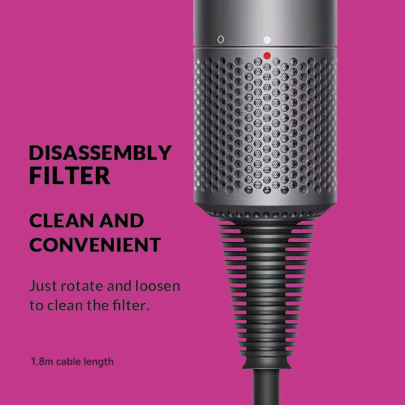 Diffuser Hairdryer Ionic 5In1 Professional Electric Hair Dryer Heat Leaf Blow Drier with Diffuser Ion Leafless Air Blower Woman