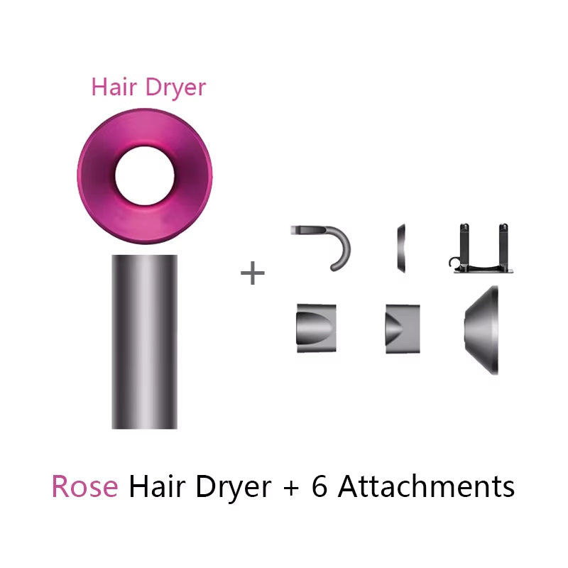 Diffuser Hairdryer Ionic 5In1 Professional Electric Hair Dryer Heat Leaf Blow Drier with Diffuser Ion Leafless Air Blower Woman