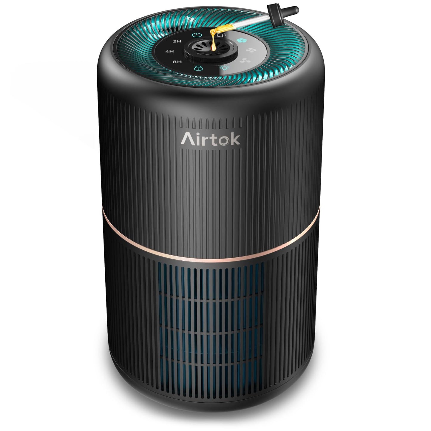 AIRTOK Purificatore Aria, Purificatore D'Aria per Allergie Con Spugna Aromatica,