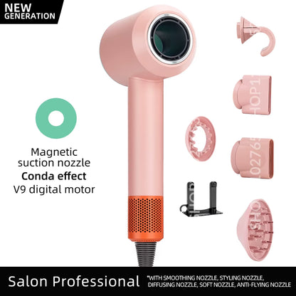 5 in 1 Electric Ionic Hair Dryer High Speed Bladeless Hairdryer 