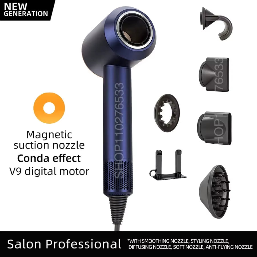5 in 1 Electric Ionic Hair Dryer High Speed Bladeless Hairdryer 