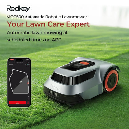 MGC500 Automatic Robot Lawn Mower 0.12 Acre 45% Slope 70Mins Auto Recharge Breakpoint Detection C-TOF Technology