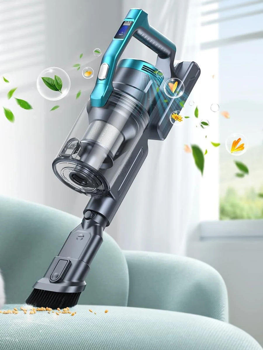 V20 Handheld Vacuum Cleaner 50Kpa 550W Wireless Vacuum Cleaner Home Appliance Cordless Removable Battery LED Display