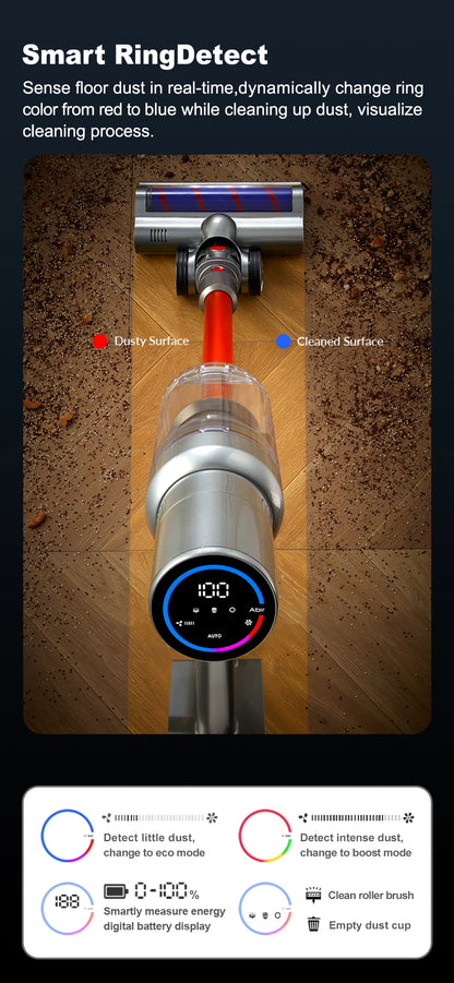 Cordless Handheld Vacuum Cleaner Touch Screen