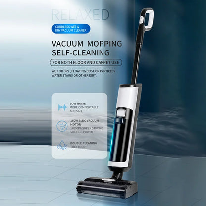 Wet Dry Vacuum Cleaner Cordless Handhed Cleaning Robot Wireless Rl8Pro Voice Assistant Low Noise 14000Pa Suction Battery 4000Mah