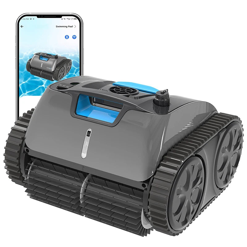 Automatic Swimming Pool Robot Cleaner without Wire 3312Pro Battery 9200Mah APP Route Planning Select Cleaning Mode Self-Beaching