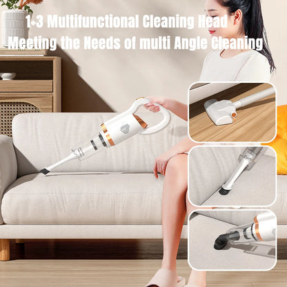 Multifunctional Handheld Vacuum Cleaner Wireless Strong Suction Floor Brush Home and Car Use Cordless Cleaning Robot