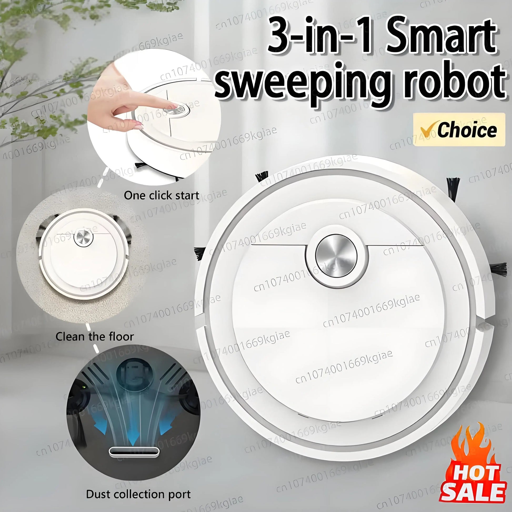  Smart Sweeping Robot 3-In-1 Smart Cleaner Household Rechargeable 
