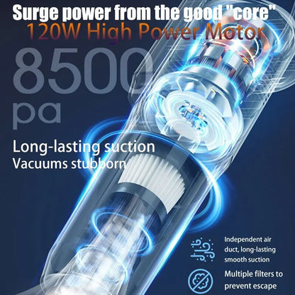 Multifunctional Handheld Vacuum Cleaner Wireless Strong Suction Floor Brush Home and Car Use Cordless Cleaning Robot