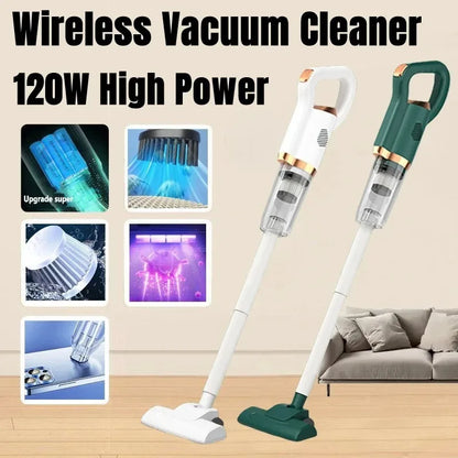 Multifunctional Handheld Vacuum Cleaner Wireless Strong Suction Floor Brush Home and Car Use Cordless Cleaning Robot