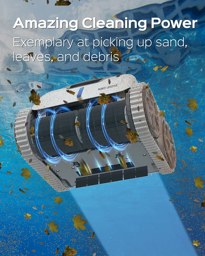 Automatic Swimming Pool Robot Cleaner without Wire 3312Pro Battery 9200Mah APP Route Planning Select Cleaning Mode Self-Beaching