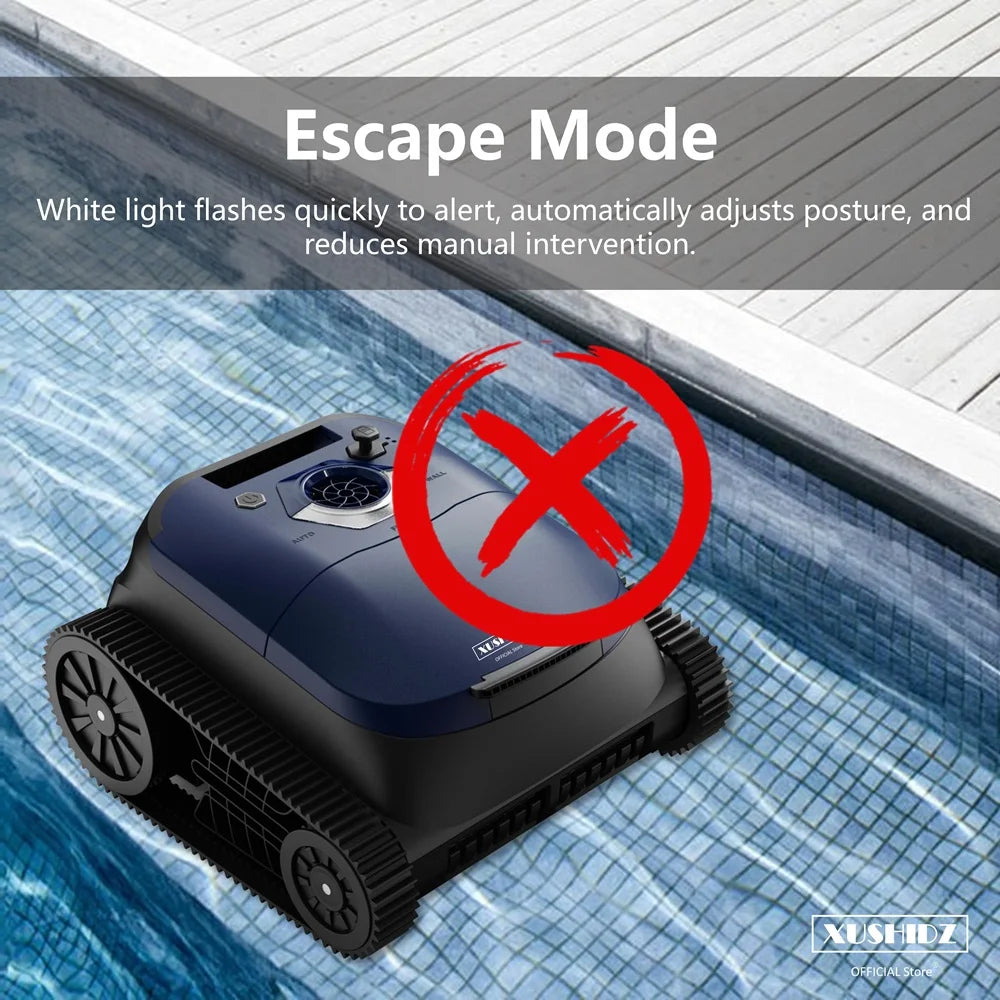 XUSHIDZ SP5 Robot Swimming Pool Cleaner 4500Mah Rechargeable Lithium Battery Intelligent Route Planning Cordless Vacuum Cleaner