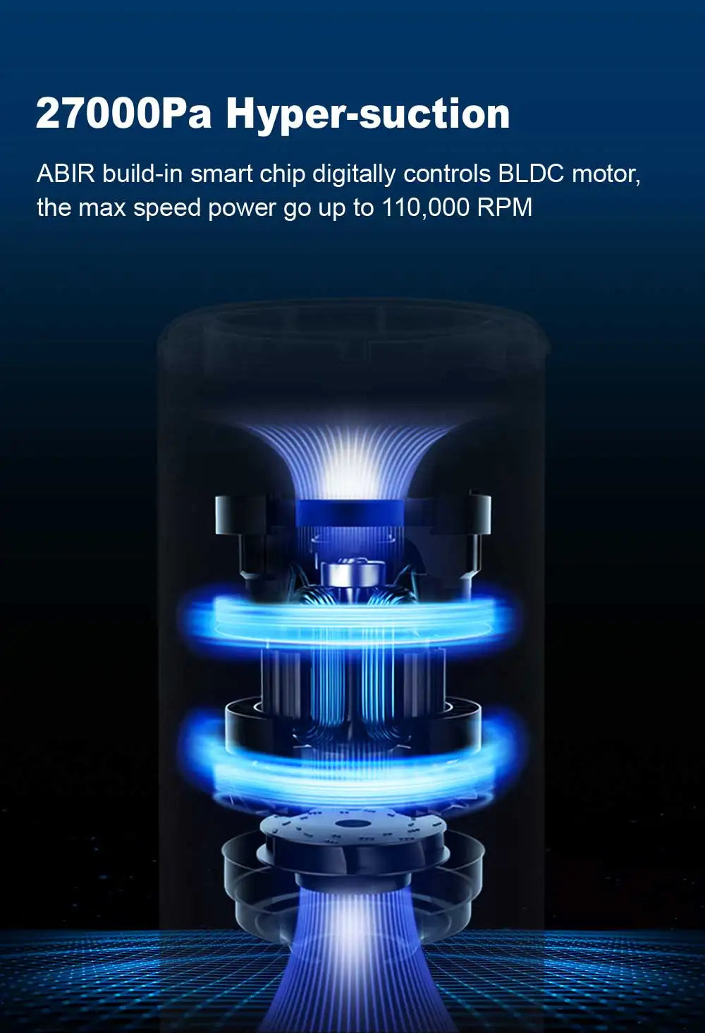 Cordless Handheld Vacuum Cleaner Touch Screen