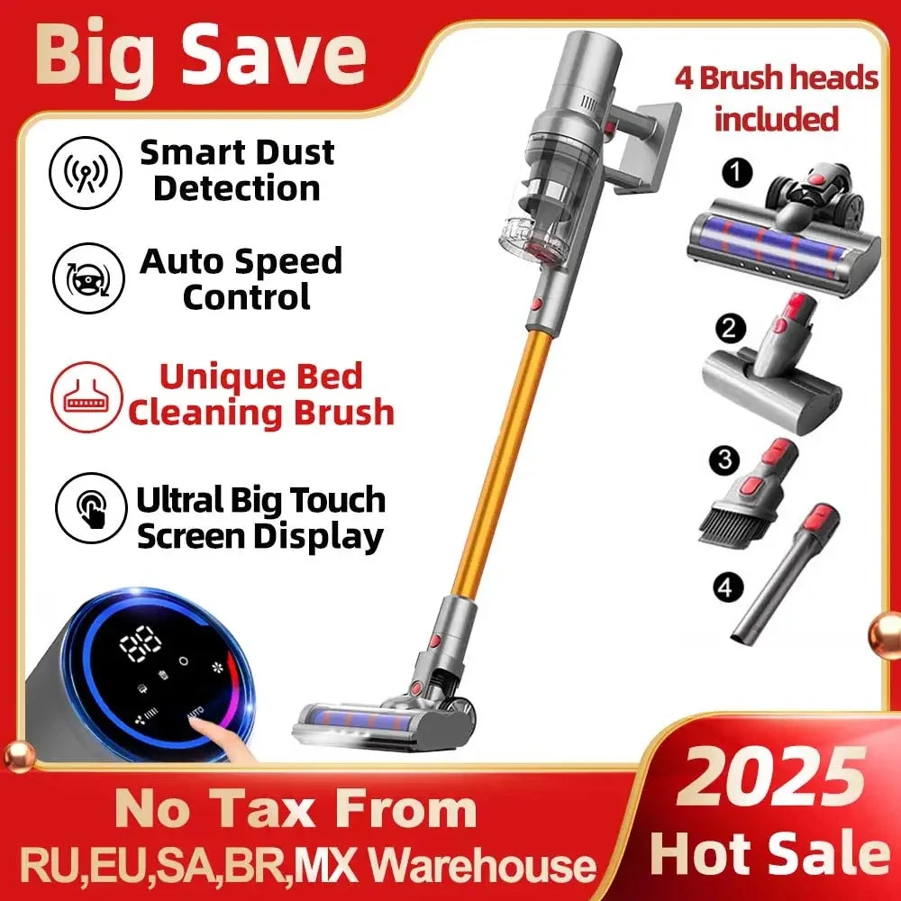 Cordless Handheld Vacuum Cleaner Touch Screen