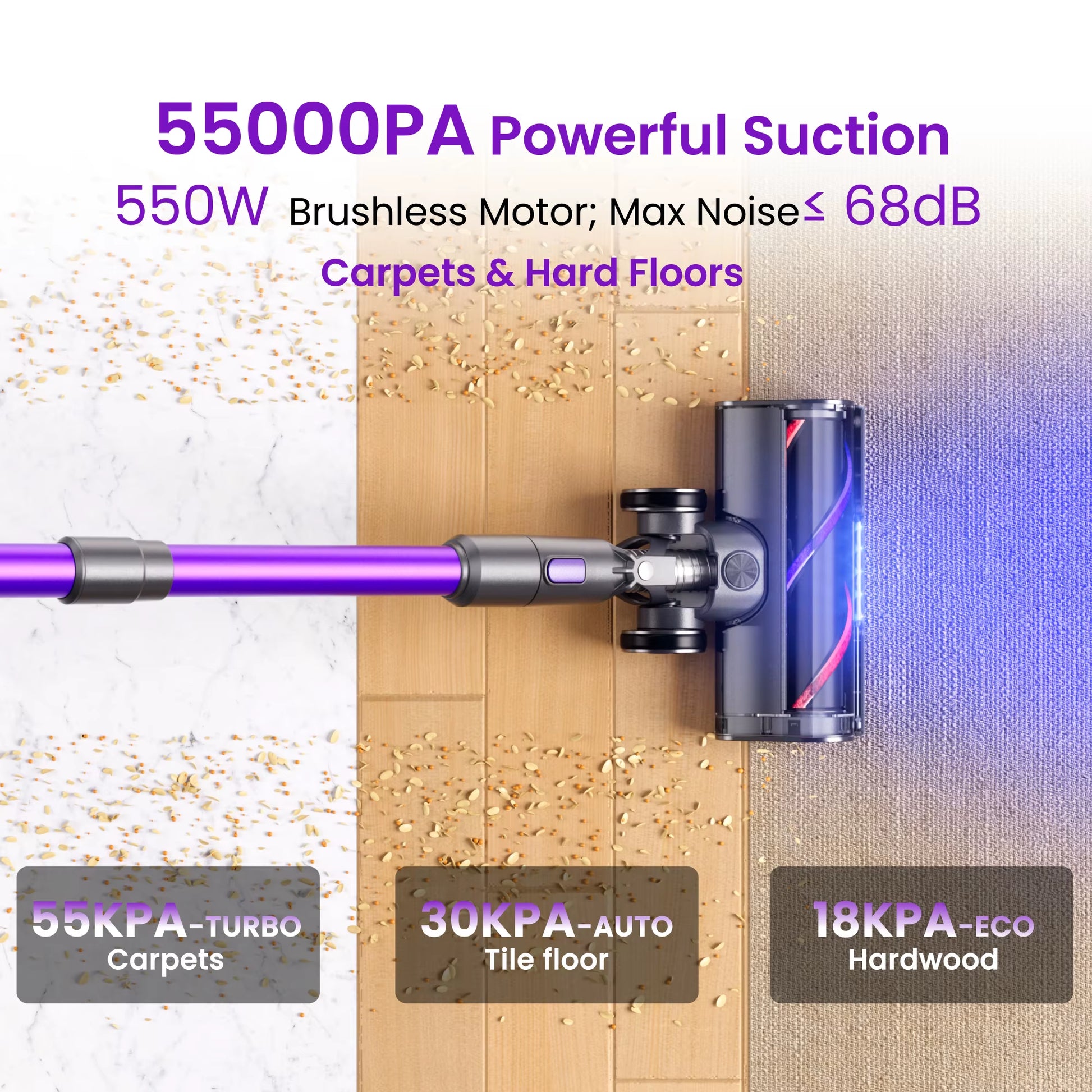 Smartai P40-Upgrade 5-In-1 Cordless Vacuum Cleaner