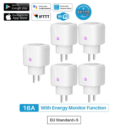  Wifi Smart Plug Socket with Power Energy Monitor EU Multi Plug 