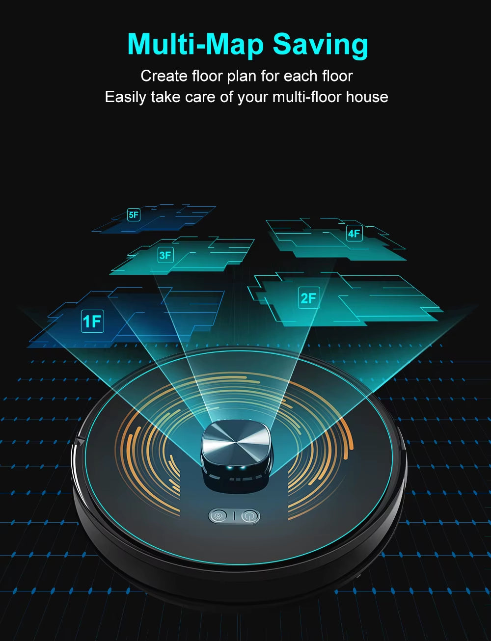 K30 Robot Vacuum Cleaner, Auto-Empty Station