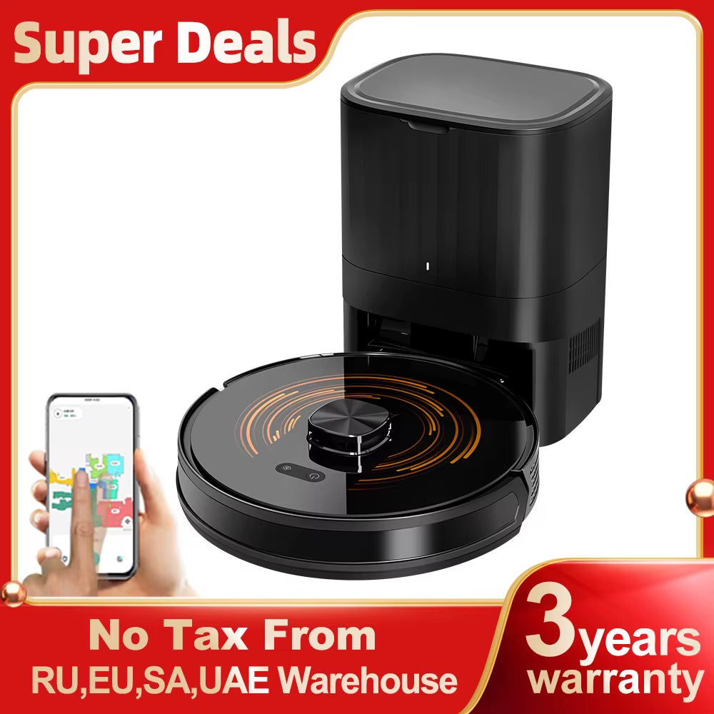 K30 Robot Vacuum Cleaner, Auto-Empty Station