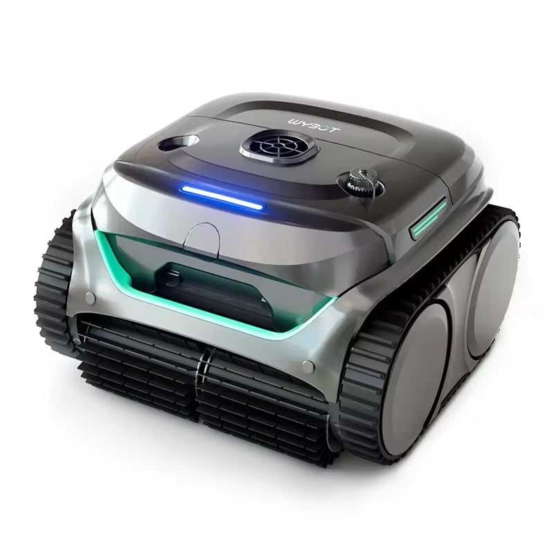 Wireless Robot Swimming Rool Cleaner C2 Wash Waterline Wall Floor Dual-Layer Filtration Running Time 180Mins App Control