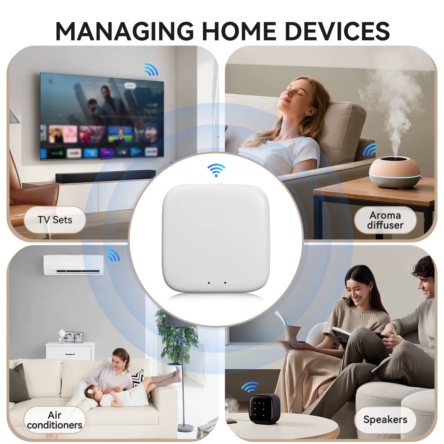 Tuya Smart Bluetooth/Zigbee Hub Smart Life Devices Multi-Mode Gateway Domotica and Home Automation with Alexa Google Home