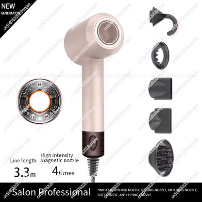 Leafless Hair Dryer Negative Ion Hair Care Professinal Quick Dry 220V Home Powerful Hairdryer Constant Anion Electric Hair Dryer