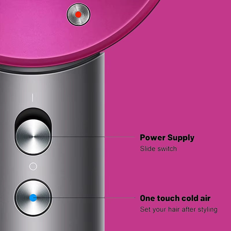 Diffuser Hairdryer Ionic 5In1 Professional Electric Hair Dryer Heat Leaf Blow Drier with Diffuser Ion Leafless Air Blower Woman