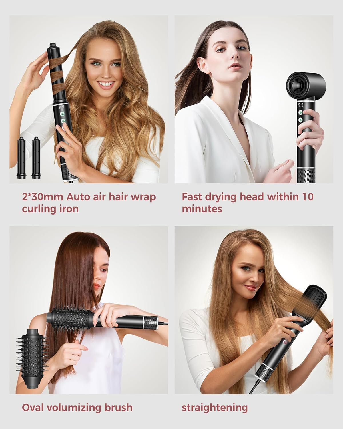 Air Styler 5 in 1, Asciugacapelli 110000 RPM 20M/S,