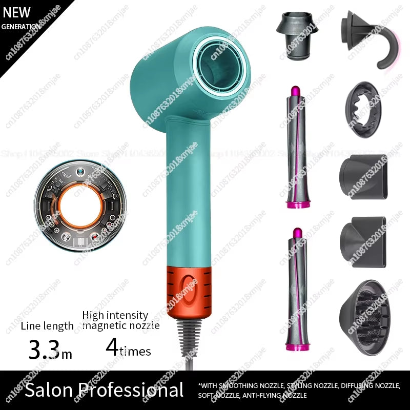 Leafless Hair Dryer Negative Ion Hair Care Professinal Quick Dry 220V Home Powerful Hairdryer Constant Anion Electric Hair Dryer