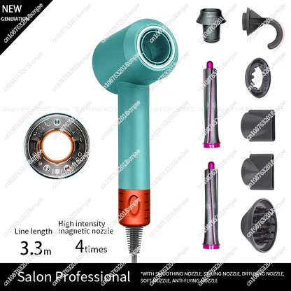 Leafless Hair Dryer Negative Ion Hair Care Professinal Quick Dry 220V Home Powerful Hairdryer Constant Anion Electric Hair Dryer