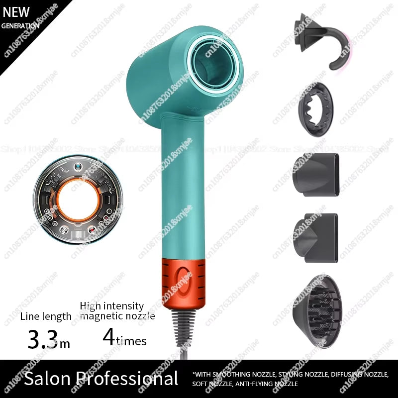 Leafless Hair Dryer Negative Ion Hair Care Professinal Quick Dry 220V Home Powerful Hairdryer Constant Anion Electric Hair Dryer
