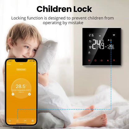 Tuya Smart Thermostat for Underfloor Heating Wifi Thermostat Floor Heating Controller Warm Floor Temperature Controller Alexa