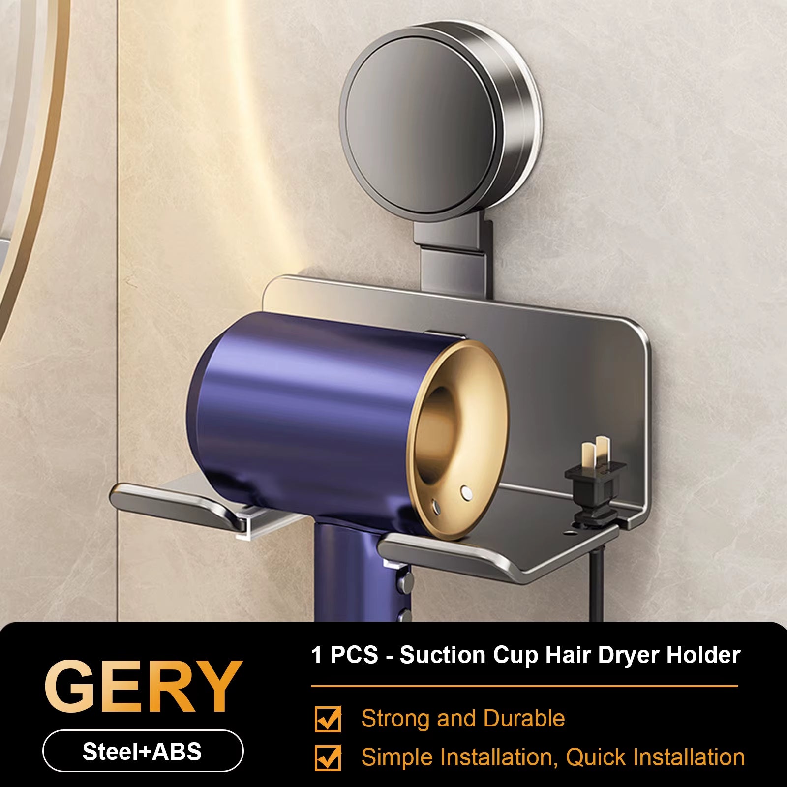 Hair Dryer Holder Wall Dryer Cradle Straightener Stand Hairdryer