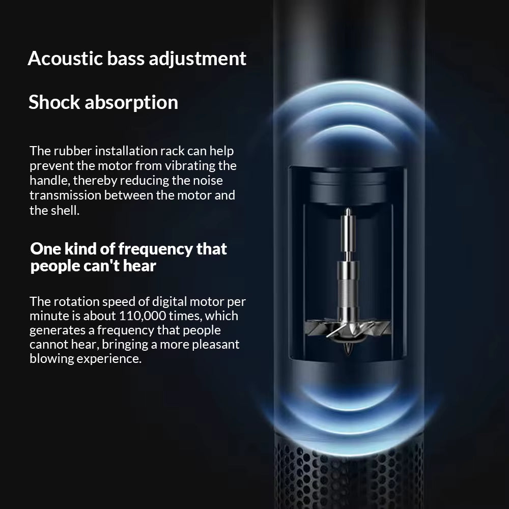 5 in 1 Electric Ionic Hair Dryer High Speed Bladeless Hairdryer 