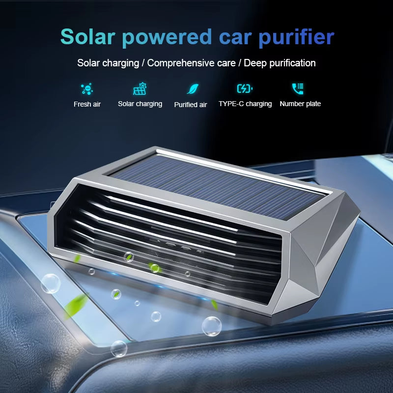  Solar Purifier, Automatic Operation, Air Purifier with Vibration Sensor