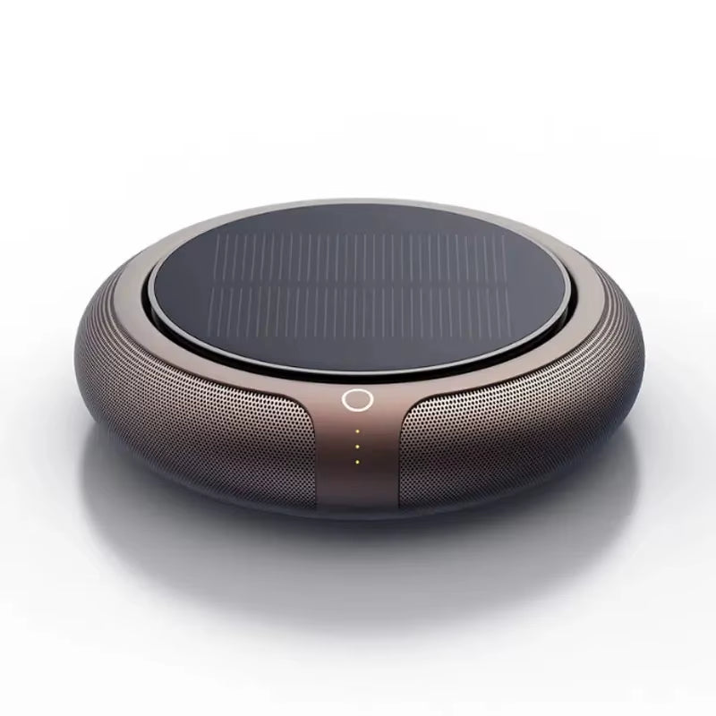 Air Purifier Solar Charging Car Ionizer HEPA Filter Ion Deodorant Air Fresh Usb Ozone Generator Vehicle Electric Home New