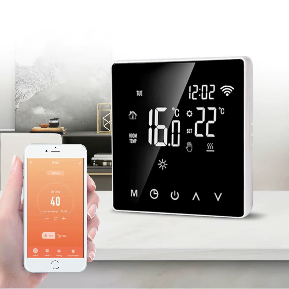 Tuya Smart Thermostat for Underfloor Heating Wifi Thermostat Floor Heating Controller Warm Floor Temperature Controller Alexa