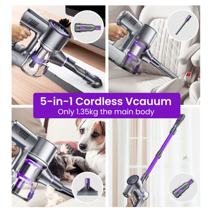 Smartai P40-Upgrade 5-In-1 Cordless Vacuum Cleaner